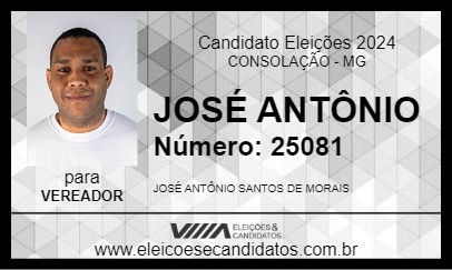 Candidato JOSÉ ANTÔNIO 2024 - CONSOLAÇÃO - Eleições