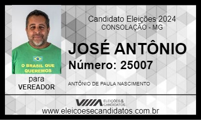 Candidato TONINHO DO UBER 2024 - CONSOLAÇÃO - Eleições