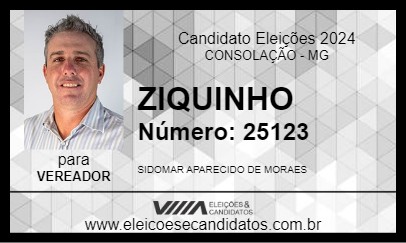 Candidato ZIQUINHO 2024 - CONSOLAÇÃO - Eleições