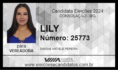 Candidato LILY 2024 - CONSOLAÇÃO - Eleições