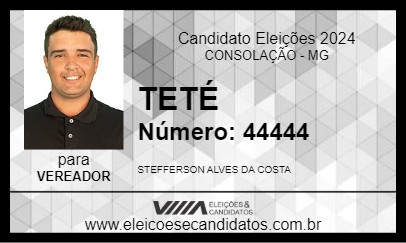 Candidato TETÉ 2024 - CONSOLAÇÃO - Eleições