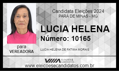 Candidato LUCIA HELENA 2024 - PARÁ DE MINAS - Eleições