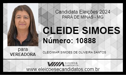 Candidato CLEIDE SIMOES 2024 - PARÁ DE MINAS - Eleições