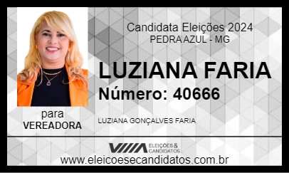 Candidato LU FARIA 2024 - PEDRA AZUL - Eleições