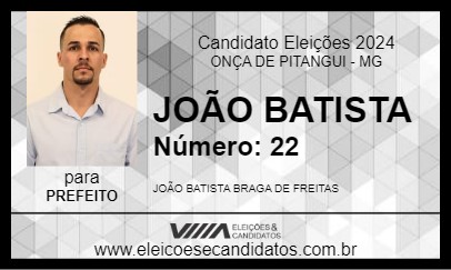 Candidato JOÃO BATISTA 2024 - ONÇA DE PITANGUI - Eleições