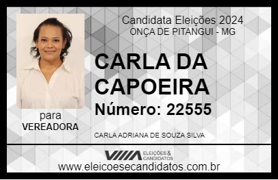 Candidato CARLA DA CAPOEIRA 2024 - ONÇA DE PITANGUI - Eleições