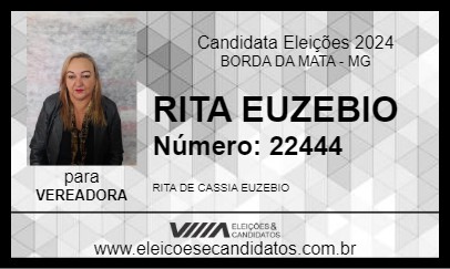 Candidato RITA EUZEBIO 2024 - BORDA DA MATA - Eleições