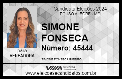 Candidato SIMONE FONSECA 2024 - POUSO ALEGRE - Eleições