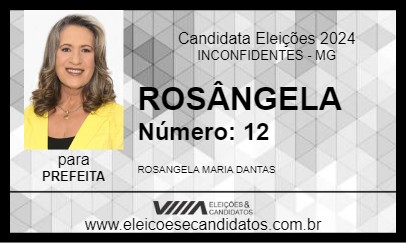 Candidato ROSÂNGELA 2024 - INCONFIDENTES - Eleições