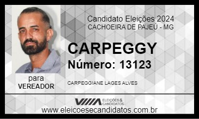 Candidato CARPEGGY 2024 - CACHOEIRA DE PAJEÚ - Eleições