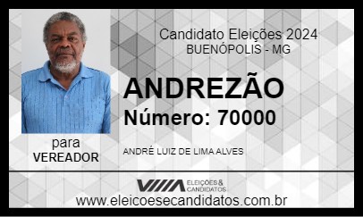 Candidato ANDREZÃO DE CURIMATAÍ 2024 - BUENÓPOLIS - Eleições