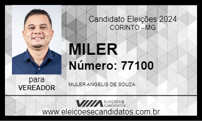 Candidato MILER 2024 - CORINTO - Eleições