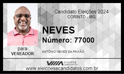 Candidato NEVES 2024 - CORINTO - Eleições