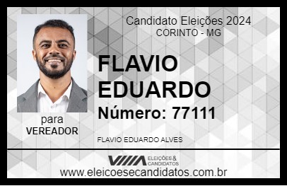 Candidato FLAVIO EDUARDO 2024 - CORINTO - Eleições