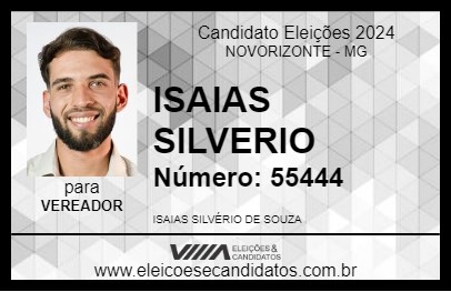 Candidato ISAIAS SILVERIO 2024 - NOVORIZONTE - Eleições