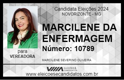 Candidato MARCILENE DA ENFERMAGEM 2024 - NOVORIZONTE - Eleições