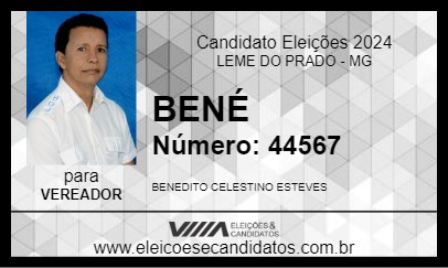 Candidato BENÉ 2024 - LEME DO PRADO - Eleições