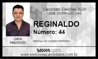 Candidato REGINALDO 2024 - LEME DO PRADO - Eleições