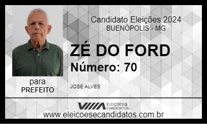 Candidato ZÉ DO FORD 2024 - BUENÓPOLIS - Eleições