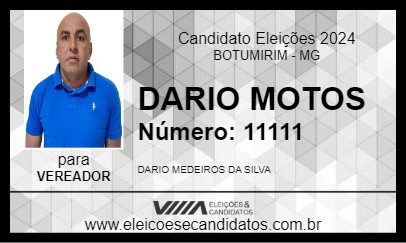 Candidato DARIO MOTOS 2024 - BOTUMIRIM - Eleições