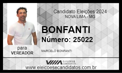 Candidato BONFANTI 2024 - NOVA LIMA - Eleições