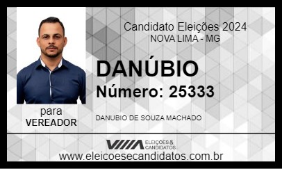 Candidato DANÚBIO 2024 - NOVA LIMA - Eleições