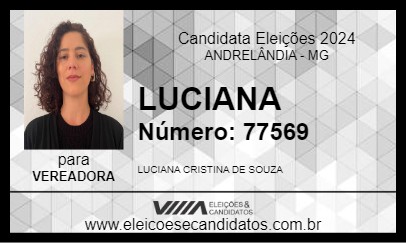 Candidato LUCIANA 2024 - ANDRELÂNDIA - Eleições