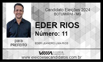 Candidato EDER RIOS 2024 - BOTUMIRIM - Eleições