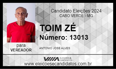 Candidato TOIM ZÉ 2024 - CABO VERDE - Eleições