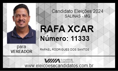 Candidato RAFA XCAR 2024 - SALINAS - Eleições