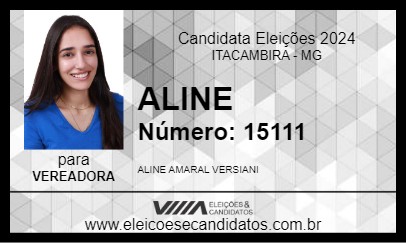 Candidato ALINE 2024 - ITACAMBIRA - Eleições