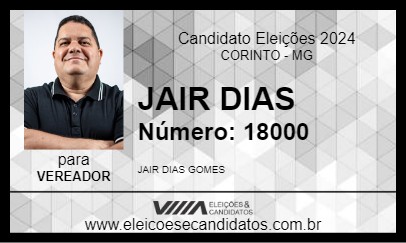 Candidato JAIR DIAS 2024 - CORINTO - Eleições