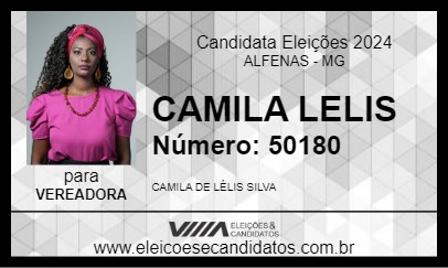 Candidato CAMILA LELIS 2024 - ALFENAS - Eleições