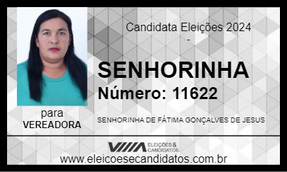 Candidato SENHORINHA 2024 - VARZELÂNDIA - Eleições