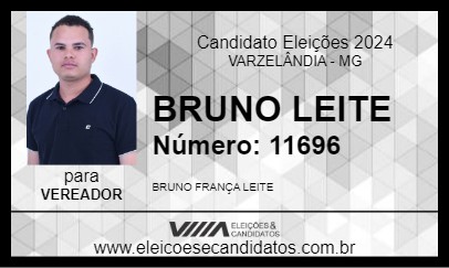 Candidato BRUNO LEITE 2024 - VARZELÂNDIA - Eleições