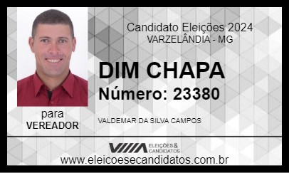 Candidato DIM CHAPA 2024 - VARZELÂNDIA - Eleições