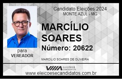 Candidato MARCÍLIO SOARES 2024 - MONTE AZUL - Eleições