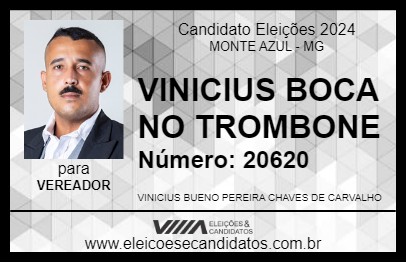 Candidato VINICIUS BOCA NO TROMBONE 2024 - MONTE AZUL - Eleições