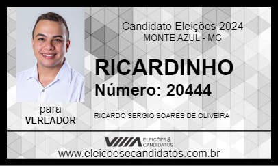 Candidato RICARDINHO 2024 - MONTE AZUL - Eleições