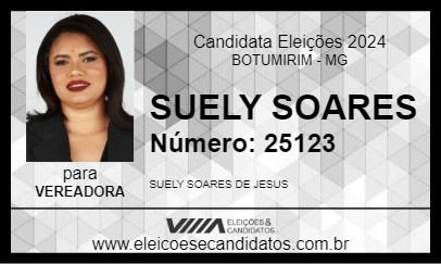 Candidato SUELY SOARES 2024 - BOTUMIRIM - Eleições