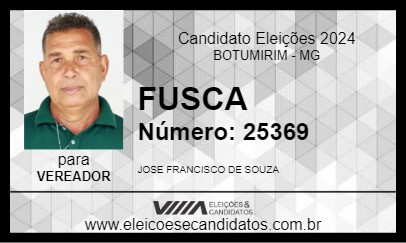 Candidato FUSCA 2024 - BOTUMIRIM - Eleições