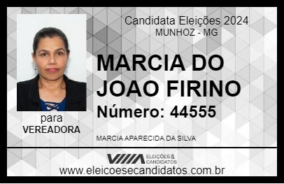 Candidato MARCIA DO JOAO FIRINO 2024 - MUNHOZ - Eleições