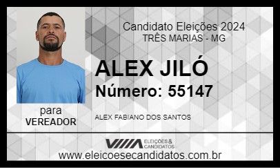 Candidato ALEX JILÓ 2024 - TRÊS MARIAS - Eleições