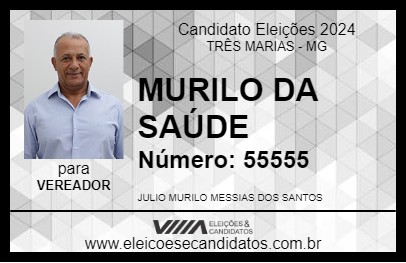 Candidato MURILO DA SAÚDE 2024 - TRÊS MARIAS - Eleições