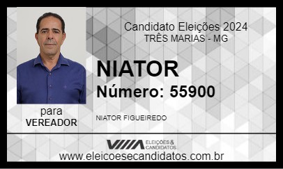 Candidato NIATOR 2024 - TRÊS MARIAS - Eleições