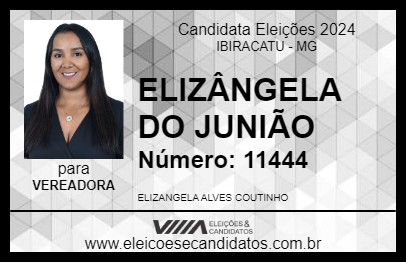 Candidato ELIZÂNGELA DO JUNIÃO 2024 - IBIRACATU - Eleições