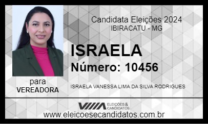 Candidato ISRAELA 2024 - IBIRACATU - Eleições