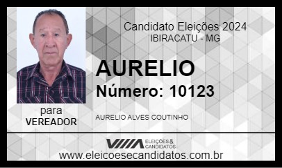 Candidato AURELIO 2024 - IBIRACATU - Eleições