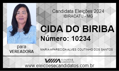 Candidato CIDA DO BIRIBA 2024 - IBIRACATU - Eleições