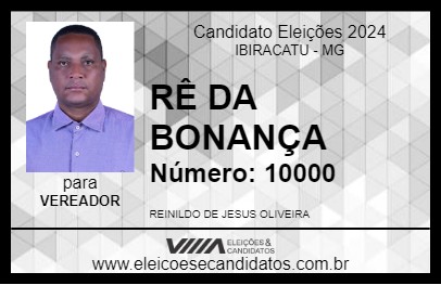 Candidato RÊ DA BONANÇA 2024 - IBIRACATU - Eleições